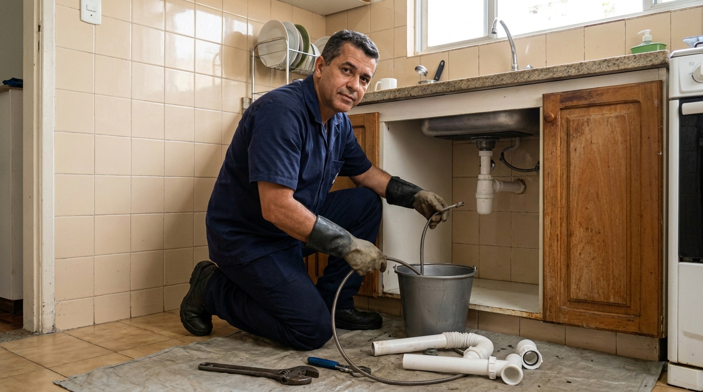 Desentupimento de pia em São Luís-MA