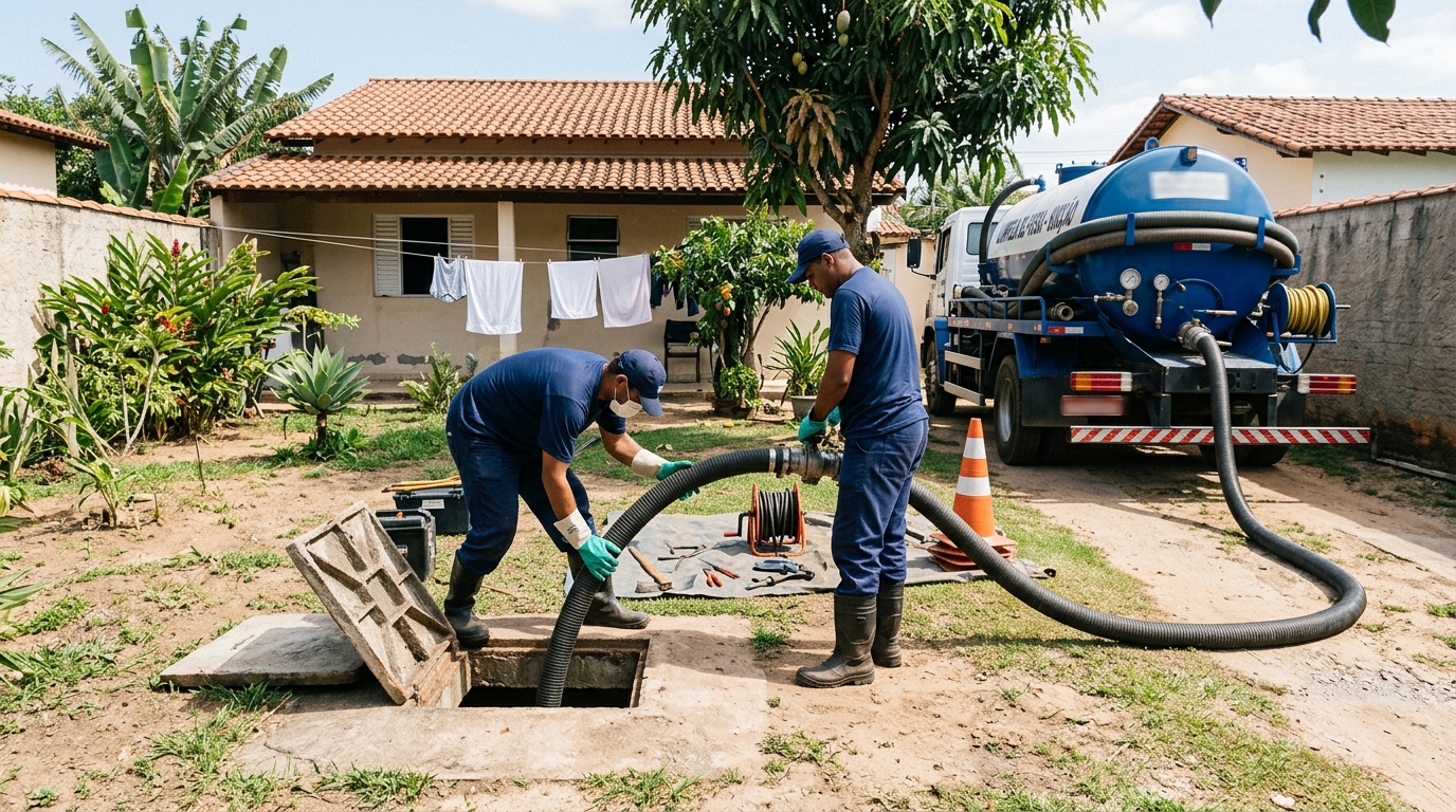 Limpeza de fossa séptica em São Luís-MA
