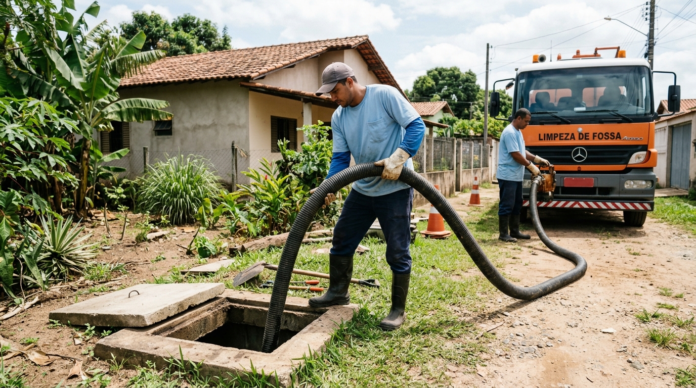 Higienização de fossa residencial em São Luís-MA